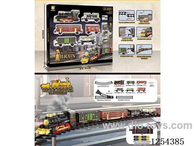 Classic Steam Electric Railway Train W L/M/spray/ not included battery