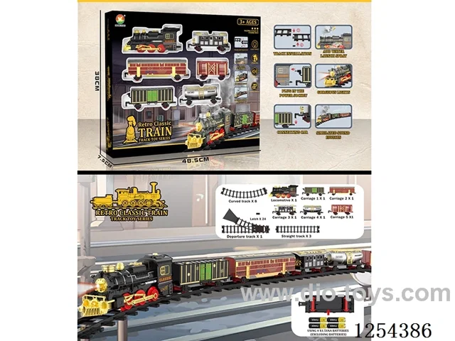 Classic Steam Electric Railway Train W L/M not included battery