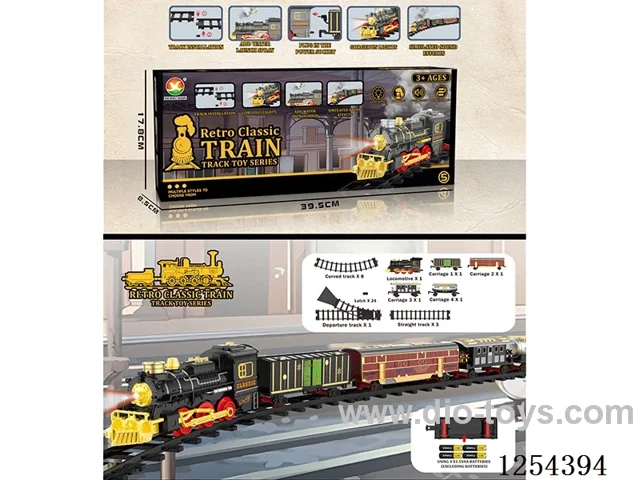 Classic Steam Electric Railway Train W L/M not included battery