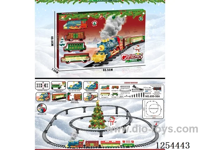 Classic Steam Charging Railway Train (Christmas model) W L/M/spray/songs included battery