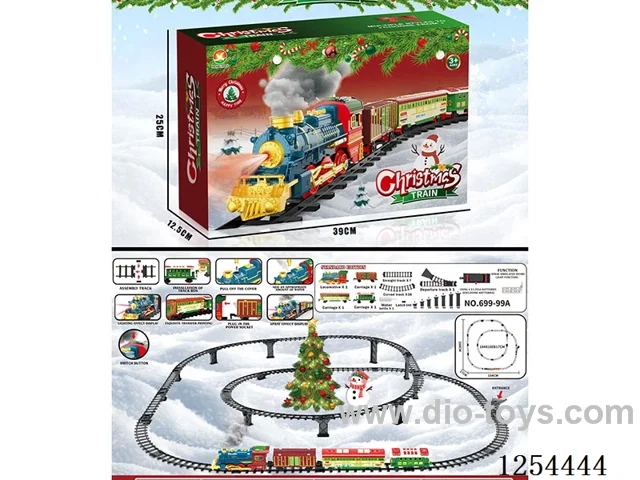 Classic Steam Electric Railway Train (Christmas model) W L/M/spray/songs not included battery
