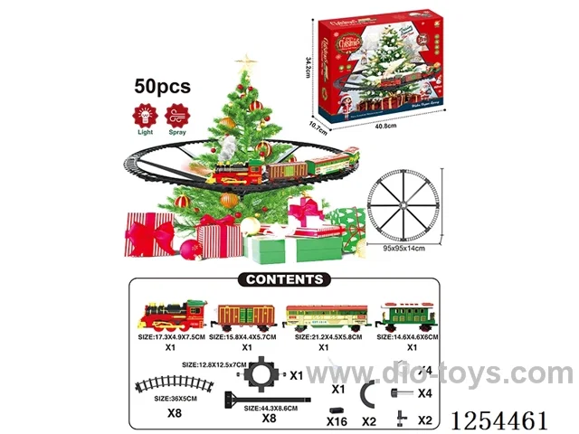 Classic Electric Railway Train (Christmas model) W L/M/spray/songs not included battery