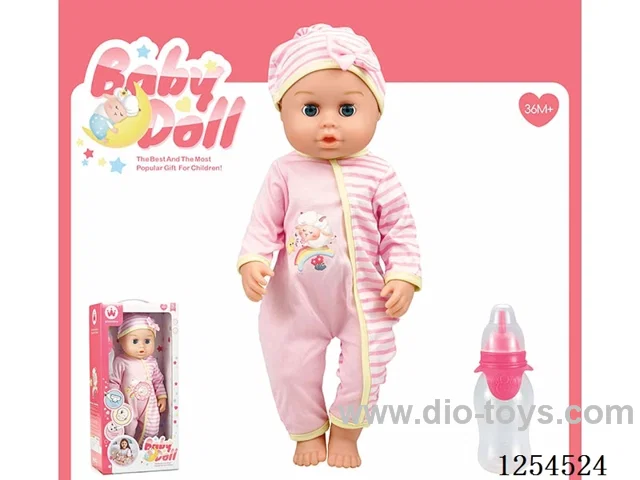 16 inch drinking and peeing doll ( vinyl head hands and feet / body blowing / with IC,24 sound ) included battery