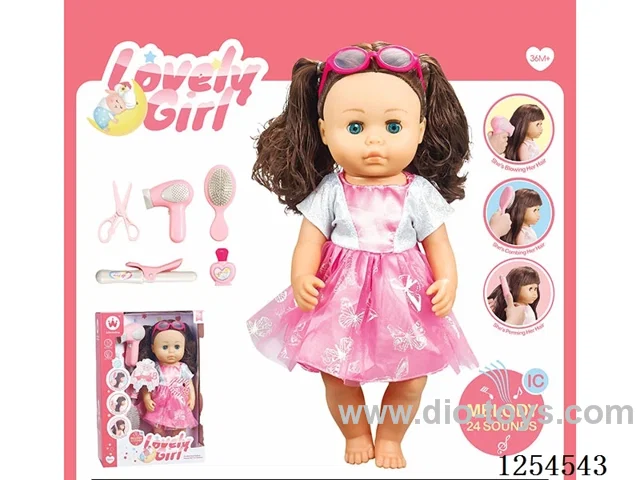 14 inch doll + accessories with 24 sound IC included battery