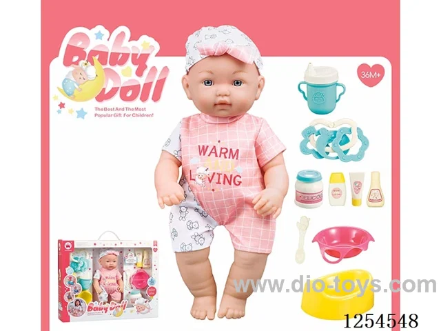 12 inch blown bottle body doll + accessories