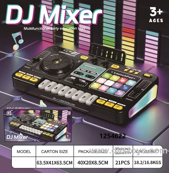 Kids DJ Mixer Toy in color box
