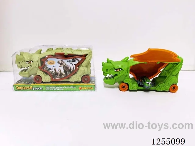 Free-Wheel Dinosaur Storage Vehicle (with pull back plane)