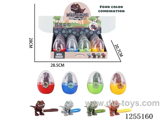 Finger-Nibbling Dinosaur Keychain 12PCS