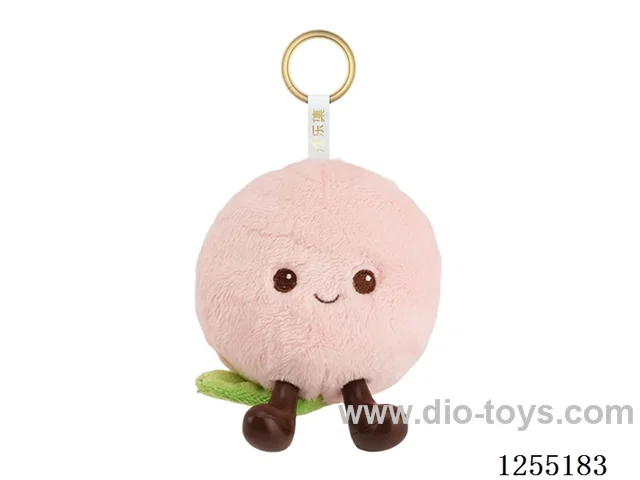 Peach Plush Keyring