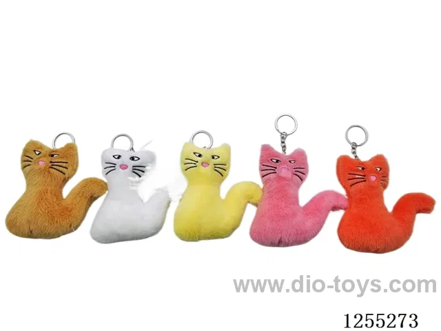 12cm Kitten Plush Keychain Pendant