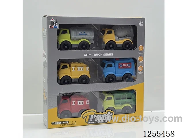 Mini cartoon car 6PCS