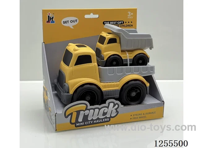 Cartoon flatbed trailer