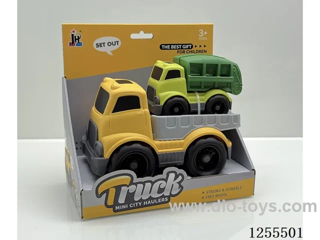 Cartoon flatbed trailer
