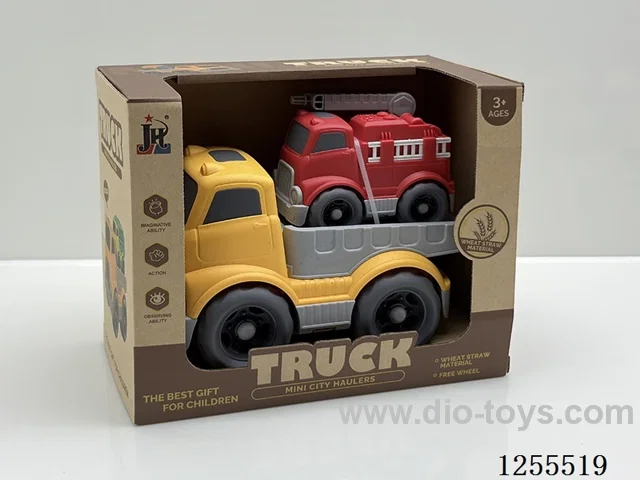 Straw cartoon flat trailer
