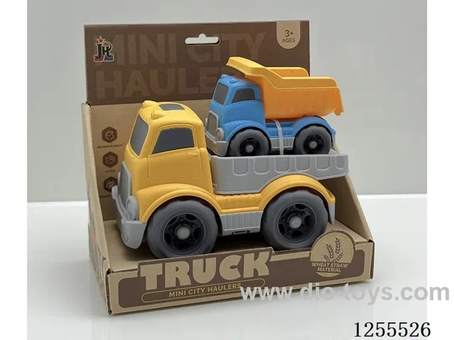 Straw cartoon flat trailer