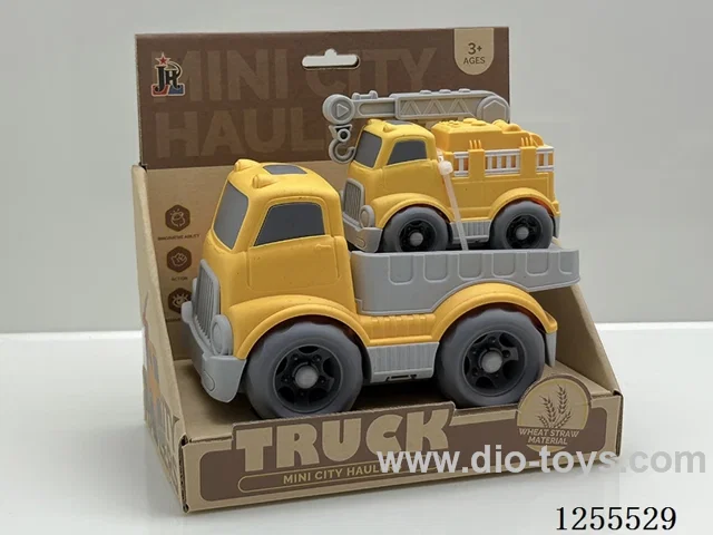 Straw cartoon flat trailer