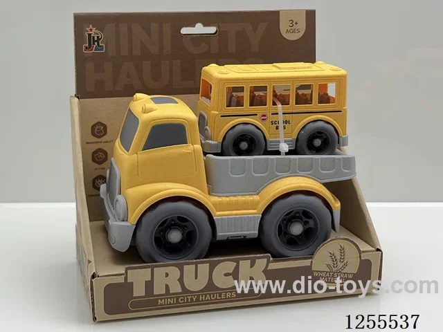 Straw cartoon flat trailer