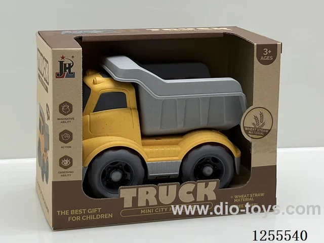 Straw cartoon dump truck