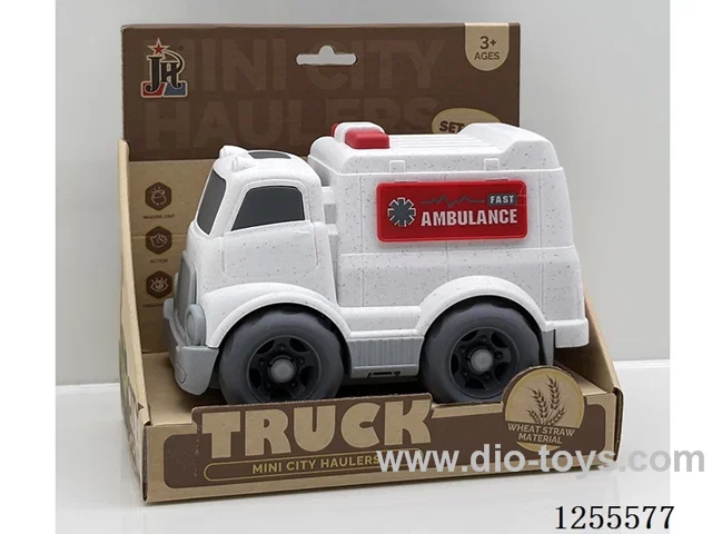 Straw cartoon ambulance