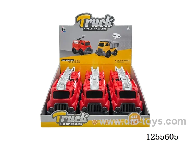 Cartoon fire truck 6PCS