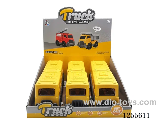 Cartoon bus 6PCS