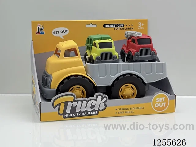 Cartoon flatbed car