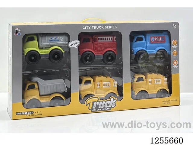 Cartoon car 6PCS