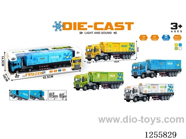Inertial alloy refrigerated truck W L/M included 3*AG13 battery
