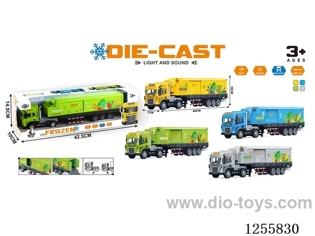 Inertial alloy refrigerated truck W L/M included 3*AG13 battery