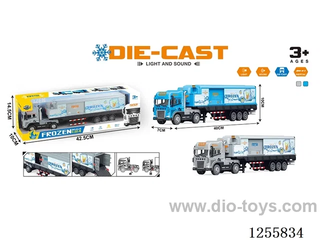 Inertial alloy refrigerated truck W L/M included 3*AG13 battery