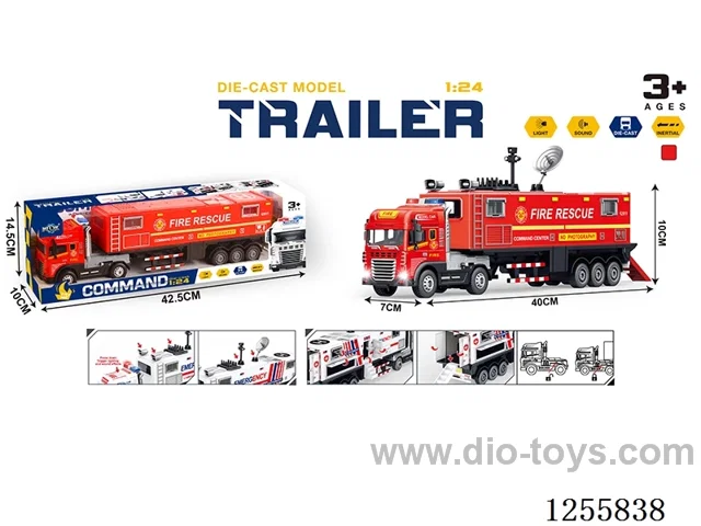 Inertial alloy fire command vehicle W L/M included 3*AG13 battery (with receiver accessories)