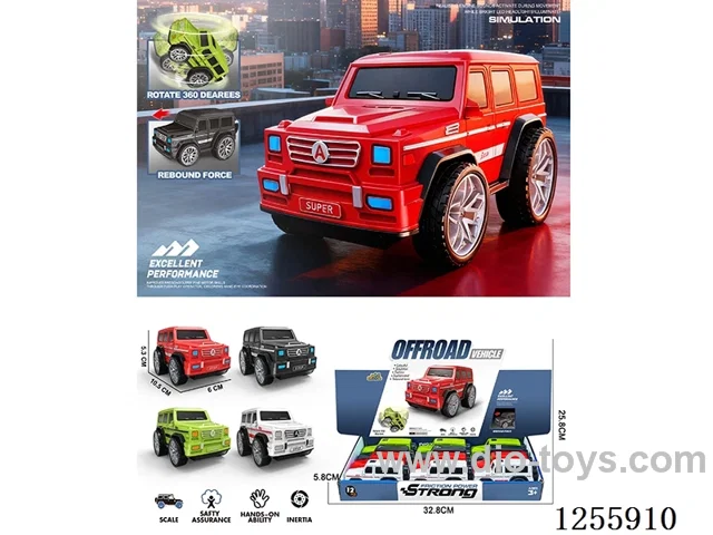 Pull back off-road car 12PCS