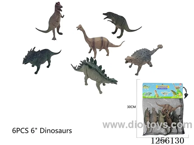 6PCS 6-inch Dinosaurs