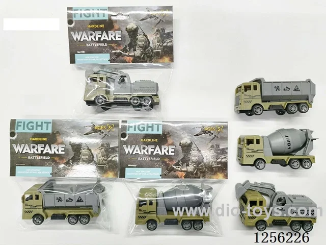 pull back Military Engineering Vehicle (3 mixed)