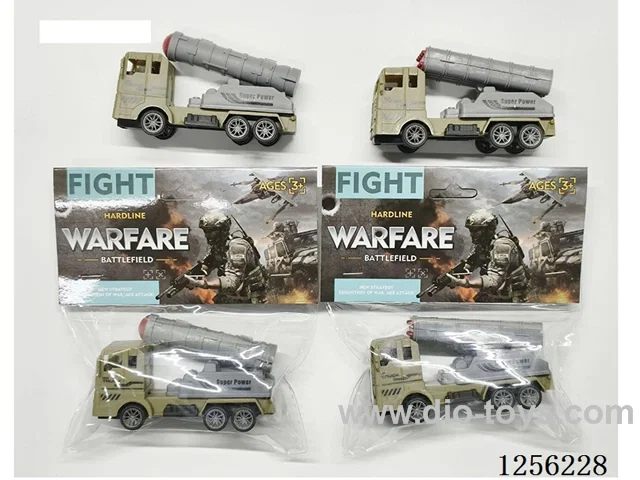 pull back Military Missile Vehicle (2 mixed)