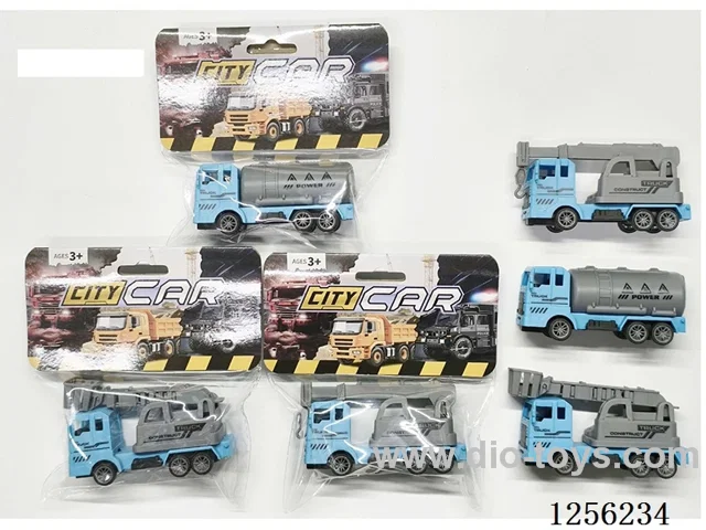 pull back Police Engineering Vehicle (3 mixed)