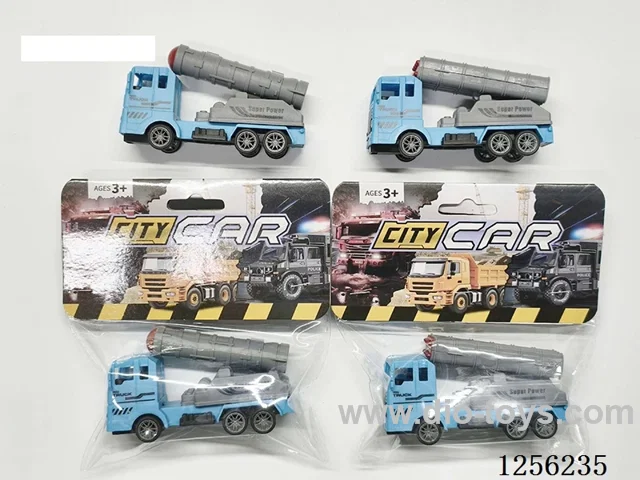 pull back Police Missile Vehicle (2 mixed)