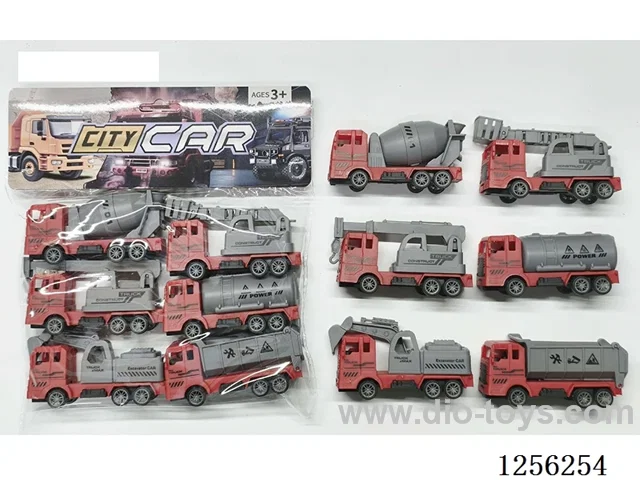 6PCS pull back Firefighting Engineering Vehicles