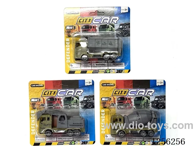 Pull back Military Engineering Vehicles (3 mixed)