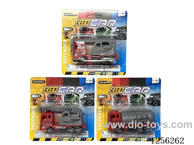pull back Fire Engineering Vehicles (3 mixed)