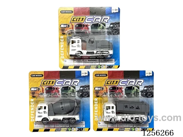 pull back Zoo Engineering Vehicles (3 mixed)