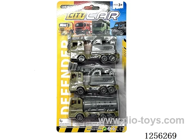 3PCS pull back Military Engineering Vehicles