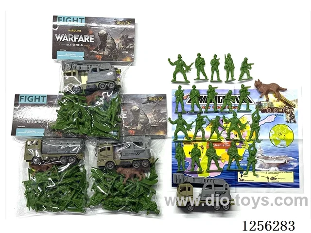 Military pull back Engineering Vehicle Set (3 mixed)