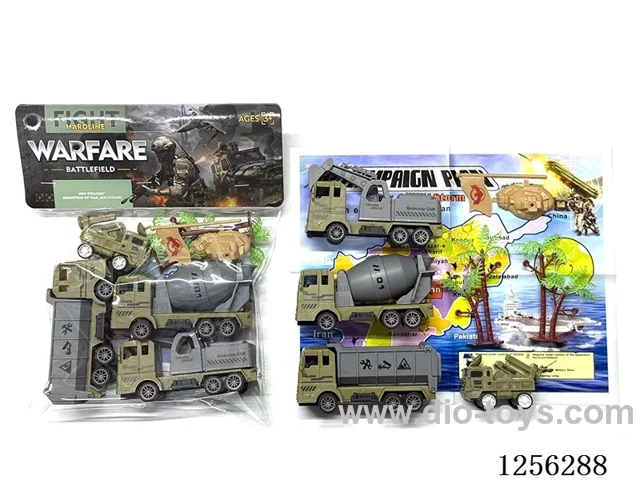 Military pull back Engineering Vehicle Set