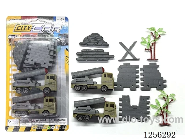 Military pull back Missile Vehicle Set