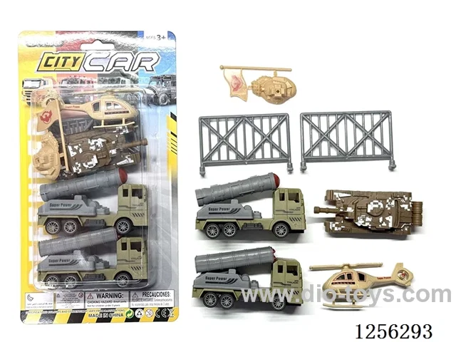 Military pull back Missile Vehicle Set
