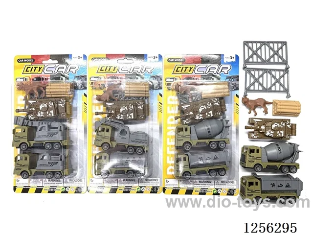 Military pull back Engineering Vehicle Set (3 mixed)