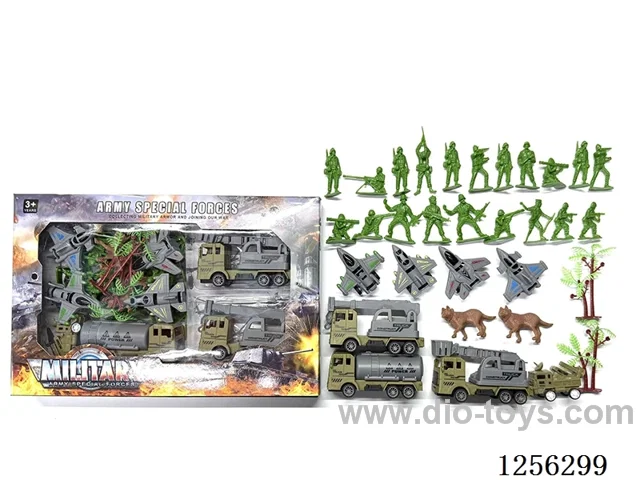 Military pull back Engineering Vehicle Set
