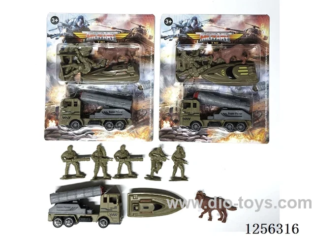 pull back Military Missile Vehicle Set (2 mixed)