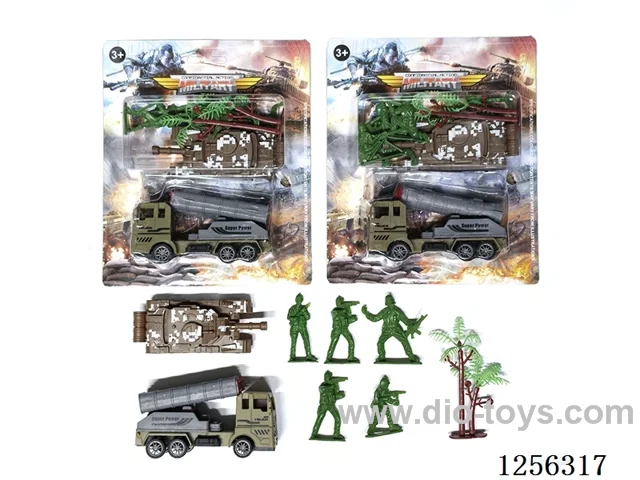 pull back Military Missile Vehicle Set (2 mixed)